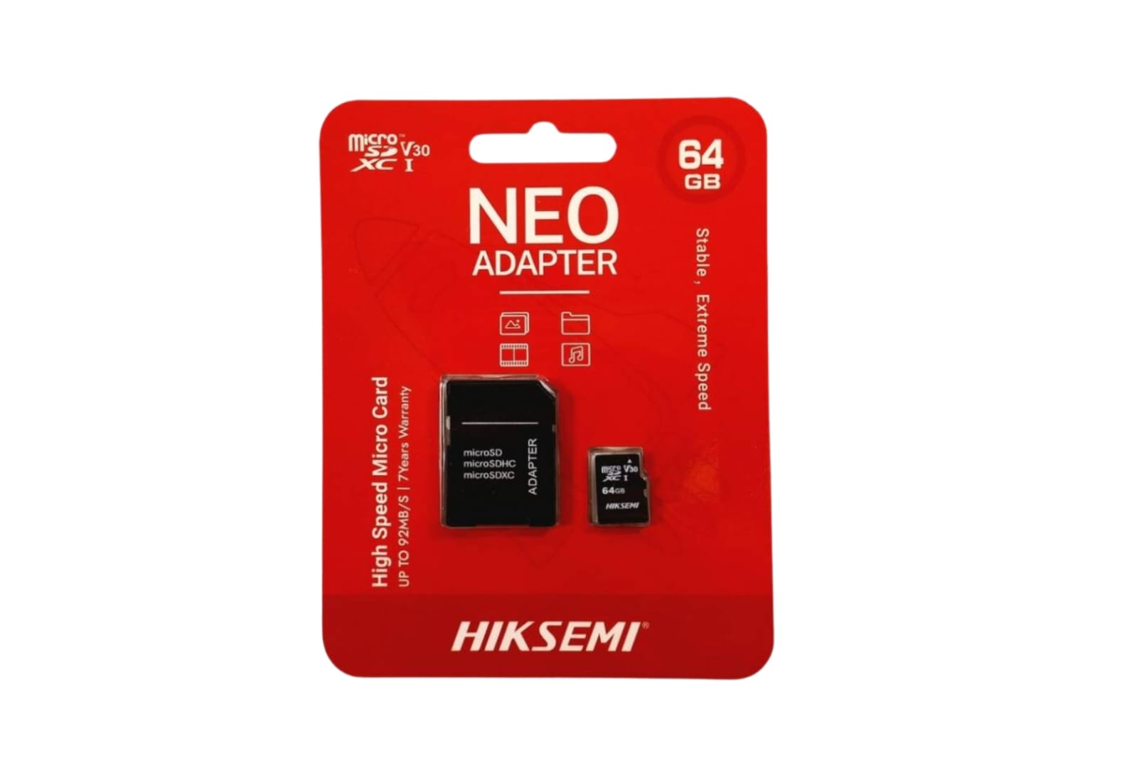 Tarjeta MicroSD 64GB C Adaptador SD Hiksemi