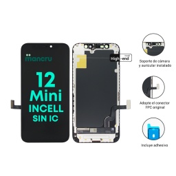 Display Apple iPhone 12 Mini SIN IC (Incell High End) Comp. Negro