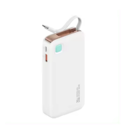 CD224   Power Bank  10000mAh  Cable Retrctil  Tipo C  Blanco  USAMS