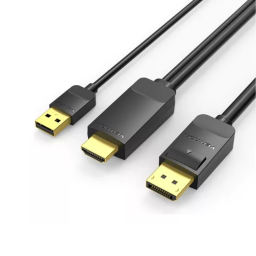 Cable HDMI a DP   Macho Macho  1.5M  Negro  ABJBG  Vention