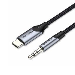 Cable USB-C a 3.5mm   MachoMacho  1M  Plateado  BGKHF  Vention