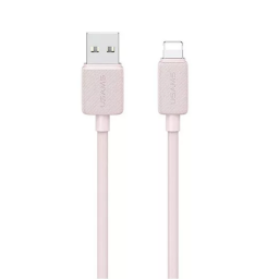 SJ689   Cable de Datos USB A a Lightning  2.4A  1M  Rosado  USAMS