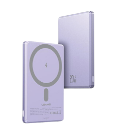 CD220 - PB73   Power Bank Magntico 5.000mAh  PD20W  Violeta  USAMS