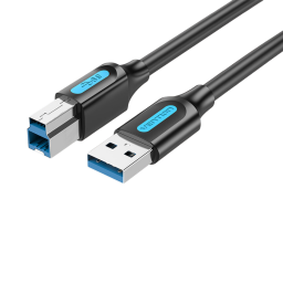 COOBF Cable de Impresora USB 3.0-A Macho a B Macho   Negro  1M  Vention