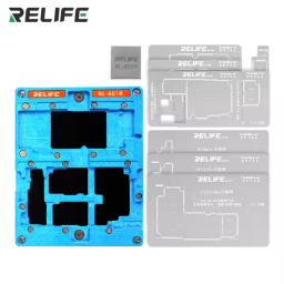 RL-601R Plataforma con Stencil para Reballing de Interpost 10 en 1 iPhone X-12PM