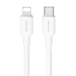 SJ624   Cable de Datos U84  Tipo C a Lightning  PD 20W  0.5M  Blanco  USAMS