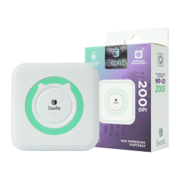 Mini Impresora Porttil MP-01   Blanco/Verde  Exofiz