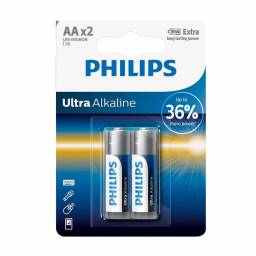 Pila Ultra Alcalina Philips AA (2 Unidades)