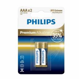 Pila Premium Alcalina Philips AAA (2 Unidades)