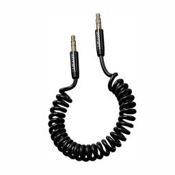 Cable Auxiliar   Espiral  1.2M  Negro  SJ256  USAMS