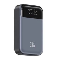 CD221 Power Bank Dual Port 10.000mAh   33W  cDisplay  Gris  USAMS