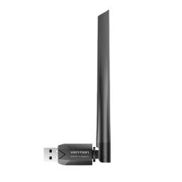 KDTB0 Adaptador de Red de Doble Banda Wi-Fi USB AC650 c/Antena de Alta Ganancia   Negro