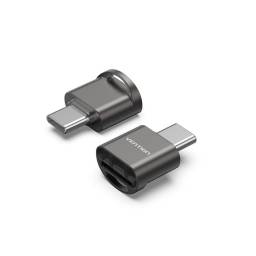 Lector de tarjetas Micro SD USB-C 2.0   Gris  CLMH0  Vention