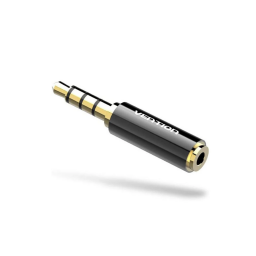 BFBB0 Adaptador de Audio 3.5 mm Macho a 2.5 mm Hembra   Negro  Vention