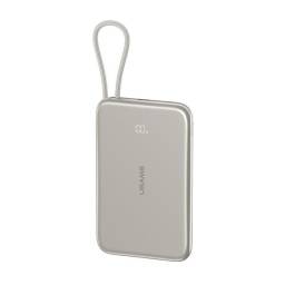 CD227 Power Bank Magntico Ultrafino   Cable Tipo C  5.000mAh  PD20W  Plateado  XJ Series  USAMS