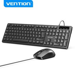 KTCB0-ES  Combo Teclado y Mouse USB   Negro  Vention