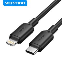 Cable USB-C a Lightning   3A  1M  Negro  LAKBF  Vention